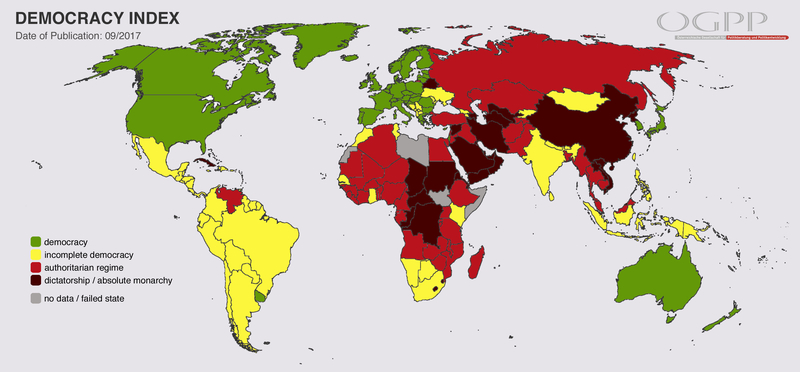 Democracy Index graphic